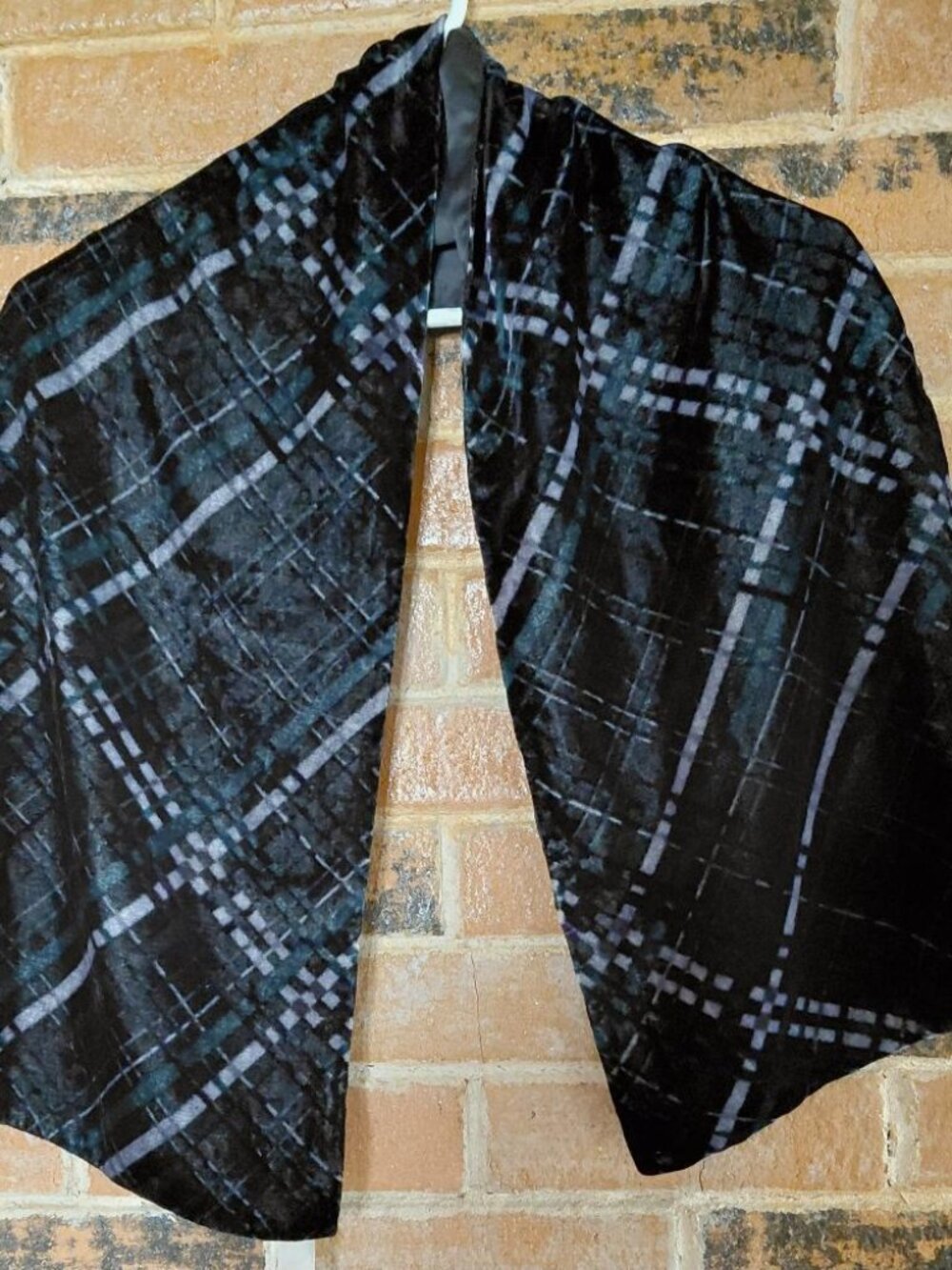 NOS Vintage Elaine Gold for XIIX Collection Velvet Scarf w/Tag